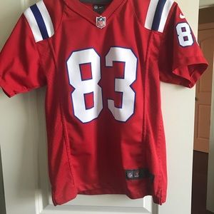 Wes Welker Red Patriots Jersey